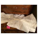 KING SIZE BED SHEETS, ASSORTED BATH TOWELS, HAND