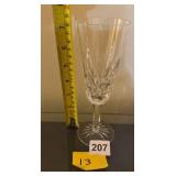 WATERFORD CRYSTAL CHAMPAGNE FLUTES, CUT DIAMOND