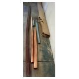 COPPER AND DOWNSPOUTS, INCLUDES ASSORTED LENGTHS,