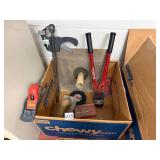 INCLUDES STANLEY HAND PLANE, HKP BOLT CUTTERS,