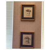 INCLUDES FIVE BOTANICAL PRINTS, FLORAL SUBJECTS,