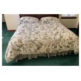 KING SIZE FLORAL COMFORTER SET.