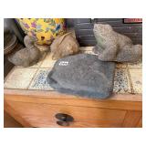 INCLUDES CERAMIC PLANTER, CONCRETE GARDEN