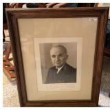 HARRY S. TRUMAN SIGNED PHOTOGRAPH, INSCRIBED TO