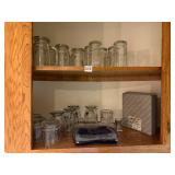 INCLUDES ASSORTED GLASS MUGS, DRINKING GLASSES,