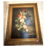 PRESSET, OIL ON CANVAS, STILL LIFE FLORAL AND