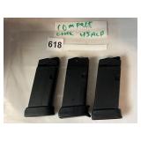 EMPTY .45ACP GLOCK COMPACT PISTOL MAGAZINES