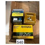 ASSORTED AMMUNITION BOXES INCL BUFFALO BORE .357