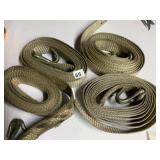 HEAVY-DUTY RATCHET STRAPS, NYLON WEBBING, STEEL