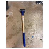 KOBALT SLEDGE HAMMER, 8 LB, HICKORY HANDLE.