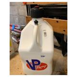 VP RACING FUEL JUG, WHITE PLASTIC, BLACK CAP,
