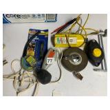 IDEAL VOLTAGE TESTER, LUFKIN TAPE MEASURE, CHALK