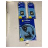 MOTOROLA RECHARGEABLE BATTERY PACKS, EARPIECE W/