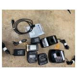 ASSORTED ELECTRONIC CHARGERS, MOTOROLA PAGER