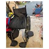 INVACARE 9000 SL WHEELCHAIR, JUMPER CABLES W/