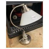 MODERN DESK LAMP, BRUSHED NICKEL FINISH,