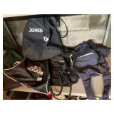 ASSORTED DRAWSTRING BACKPACKS, INCLUDES ADIDAS,