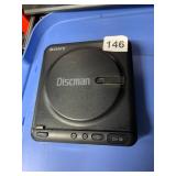 SONY DISCMAN COMPACT DISC PLAYER, PORTABLE AUDIO.