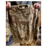 BRIGADE QUARTERMASTERS CAMO SWEATER, 100% COTTON,