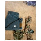 WRANGLER RUGGED WEAR JEANS, CAMO JACKET, KNIT