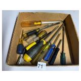 ASSORTED HAND SCREWDRIVERS, INCLUDES XCELITE,