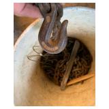 HEAVY-DUTY FORGED STEEL TOW CHAIN W/ HOOK,