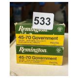 REMINGTON 45-70 GOVERNMENT AMMUNITION, 300 GRAIN,