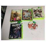 XBOX 360 GAMES, INCLUDES NHL 14, GRAND THEFT AUTO