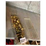 BRASS COMPRESSION FITTINGS, ASSORTED SIZES, CLEAR