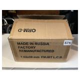 7.62X39MM FMJBT L.C.B. AMMUNITION, FACTORY