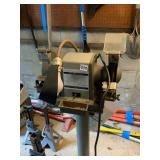 CRAFTSMAN 1/2 HP BENCH GRINDER, PEDESTAL MOUNT,