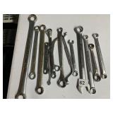ASSORTED COMBINATION AND BOX-END WRENCHES,