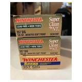 WINCHESTER 357 SIG AMMUNITION, INCLUDES SUPER