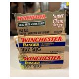 WINCHESTER 357 SIG AMMUNITION, INCLUDES SUPER