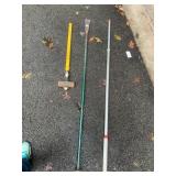BLACK & DECKER SLEDGE HAMMER, METAL PRY BAR,