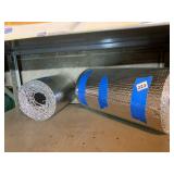 REFLECTIVE FOIL INSULATION ROLLS W/ BUBBLE CORE.