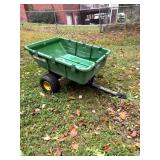 GREEN TOW BEHIND CART