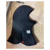 NEOPRENE BALACLAVA HOOD, BLACK EXTERIOR, ORANGE