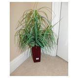 ARTIFICIAL PLANT IN WOOD VASE 28" H