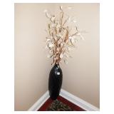 MODERN WOOD VASE 24" H