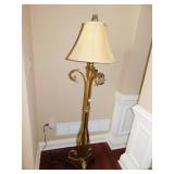 WOOD BASE WITH LEAF IRON WORK DETAIL FLOOR