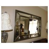 SILVER W/ ACCENT BEVELED MIRROR 36 1/2" X