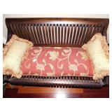 BENCH CUSHION AND 2 ACCENT PILLOWS 36" X 14"