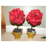 TWO ARTIFICIAL PLANTS