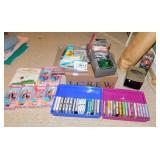 TAPES, TISSUE BOX, GROUP BARBIE DOLLS