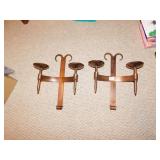 IRON COPPER TONE WALL SCONCES