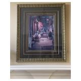 CAFE STREET SCENE WITH TRIPLE MAT BEAUTIFUL