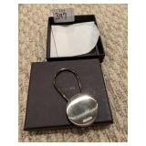 Prada metal luggage tag new in box