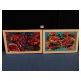 2 LITHOGRAPHS OF "FIGHT OF THE THE CENTURY" BY W.