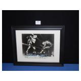 AUTOGRATED FRAMED  PICTURE OF "JACK LAMOTTA VS